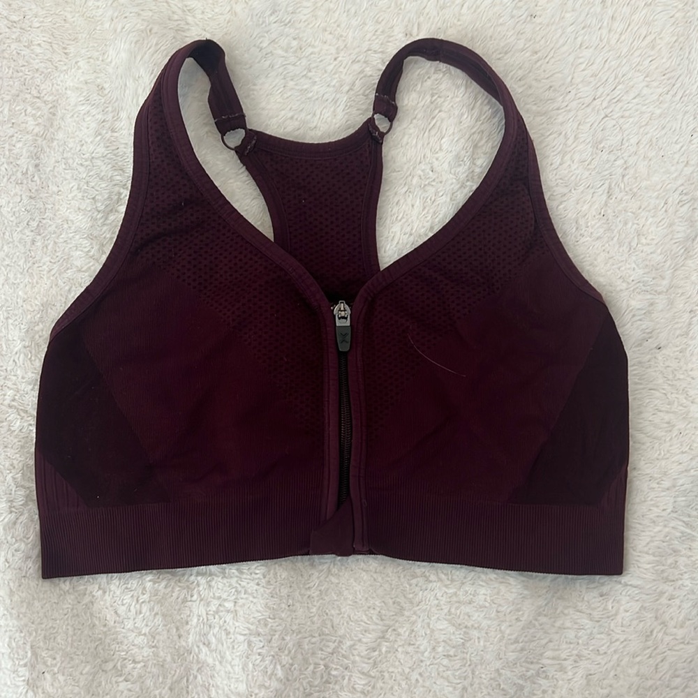 Front Zip Sports Bra